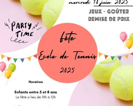 Fête de fin d’année de l’école de tennis